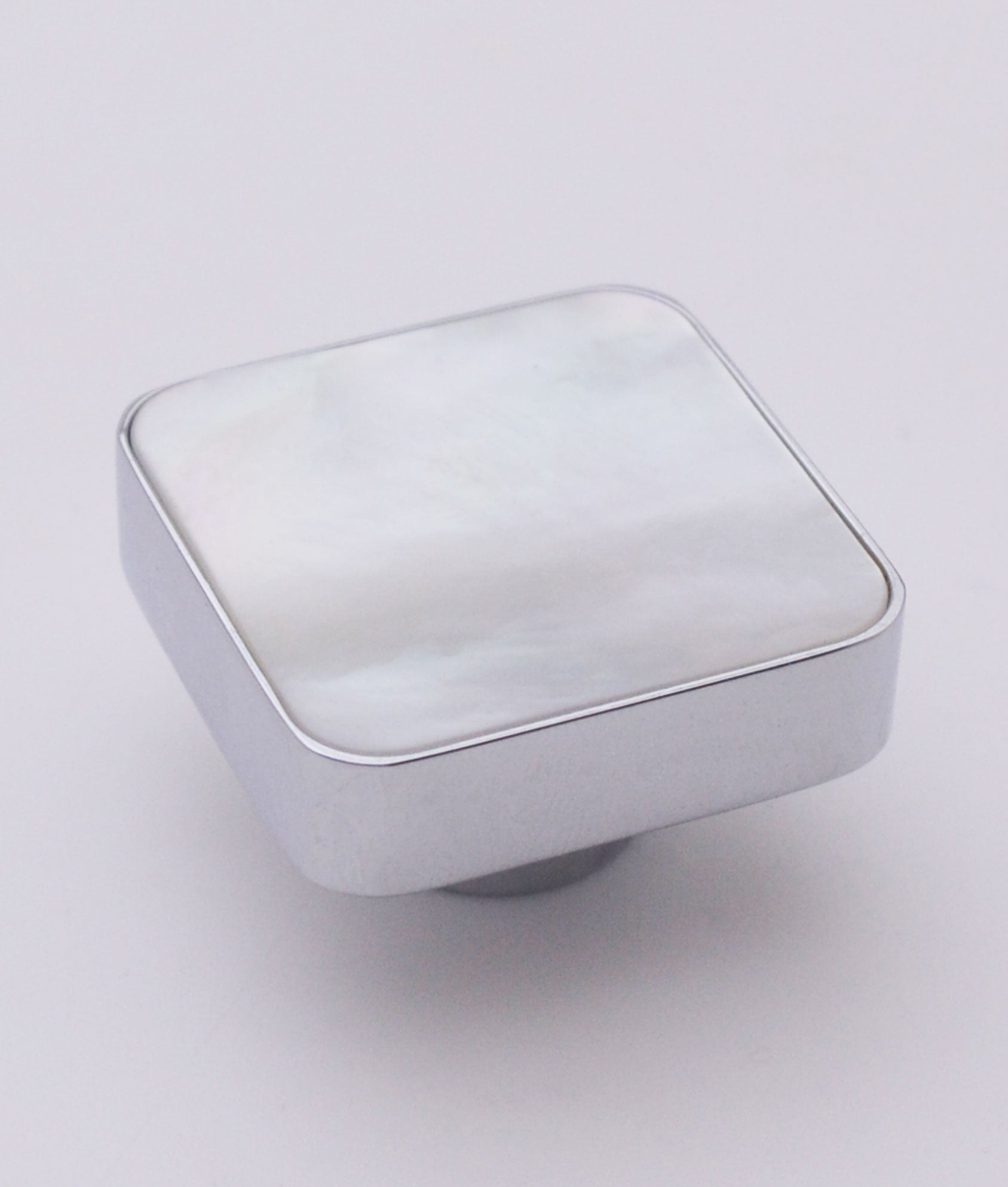 Real Mother of Pearl Square Cupboard Knob