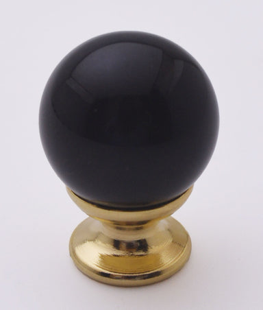 Astral Glass Cupboard Knob (Opal Black)