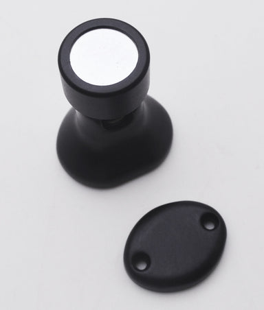 Matt Black Magnetic Floor/Skirting Door Holder