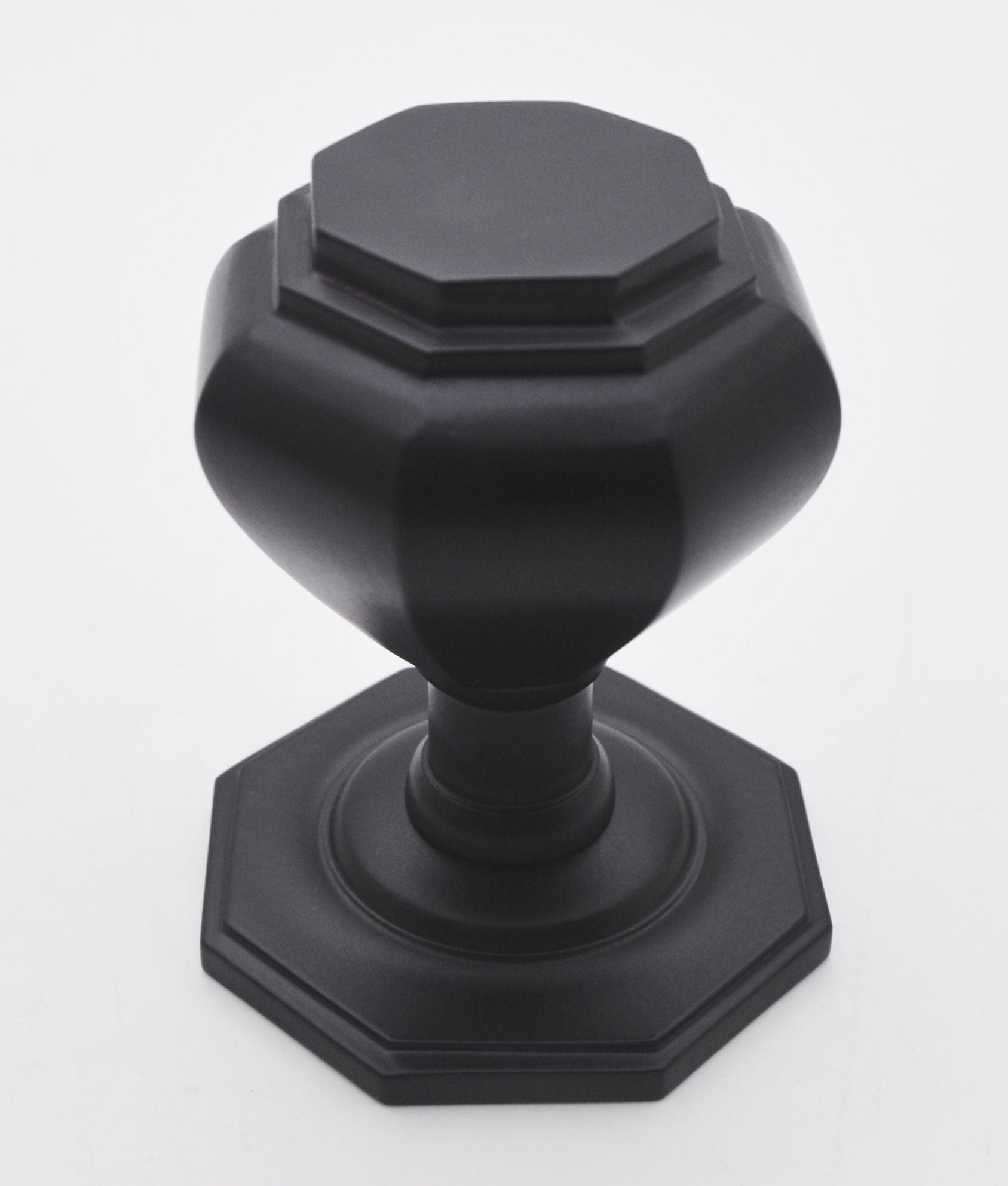 Strathdon Matt Black Centre Door Knob
