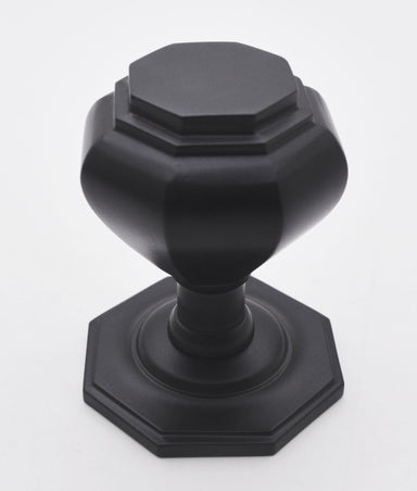 Strathdon Matt Black Centre Door Knob