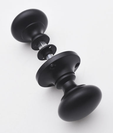 Laxey Matt Black Rim Knob