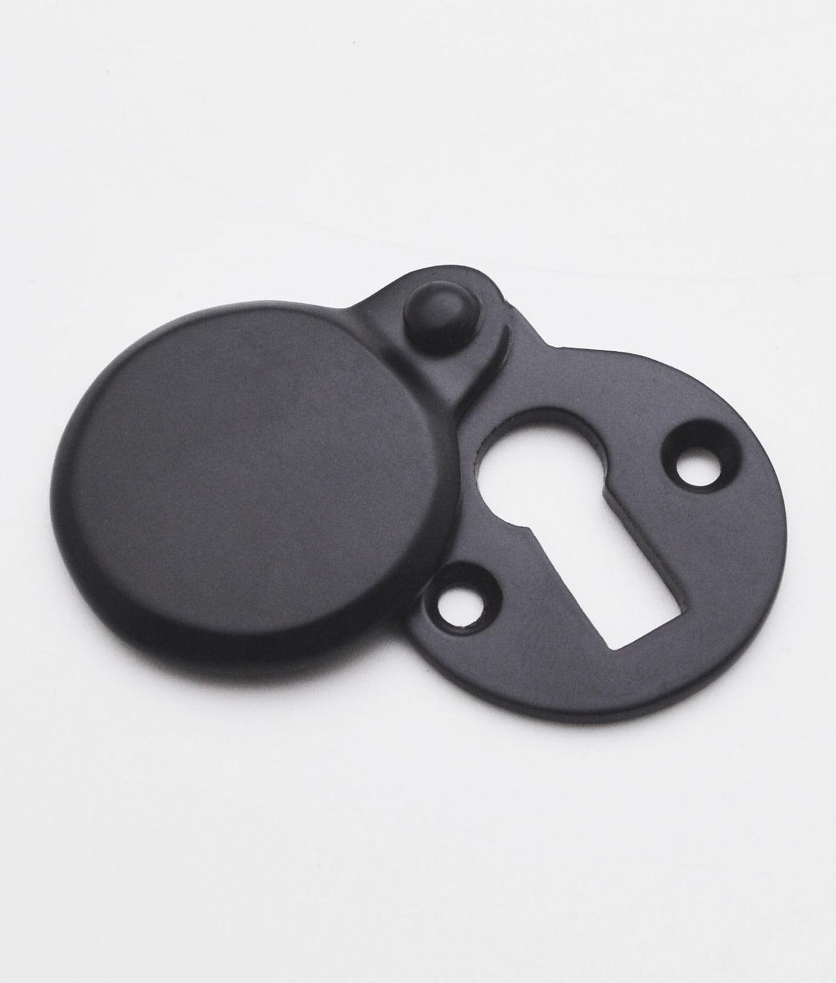 Beeston Covered Matt Black Escutcheon | A&H Brass