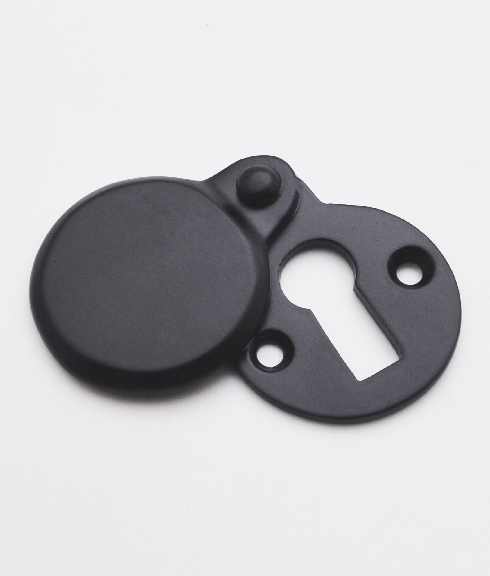Beeston Covered Matt Black Escutcheon