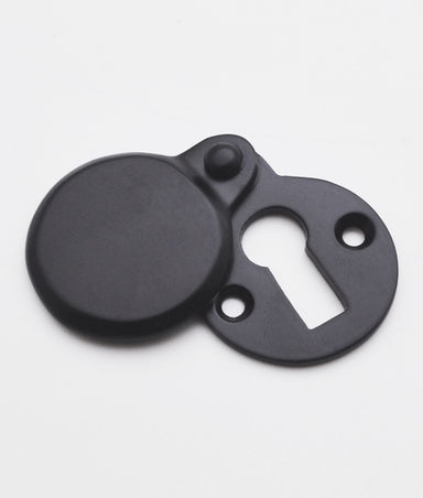 Beeston Covered Matt Black Escutcheon