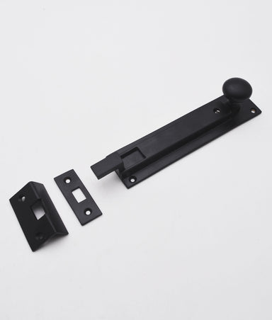 Sedbergh Matt Black Cranked Surface Door Bolt