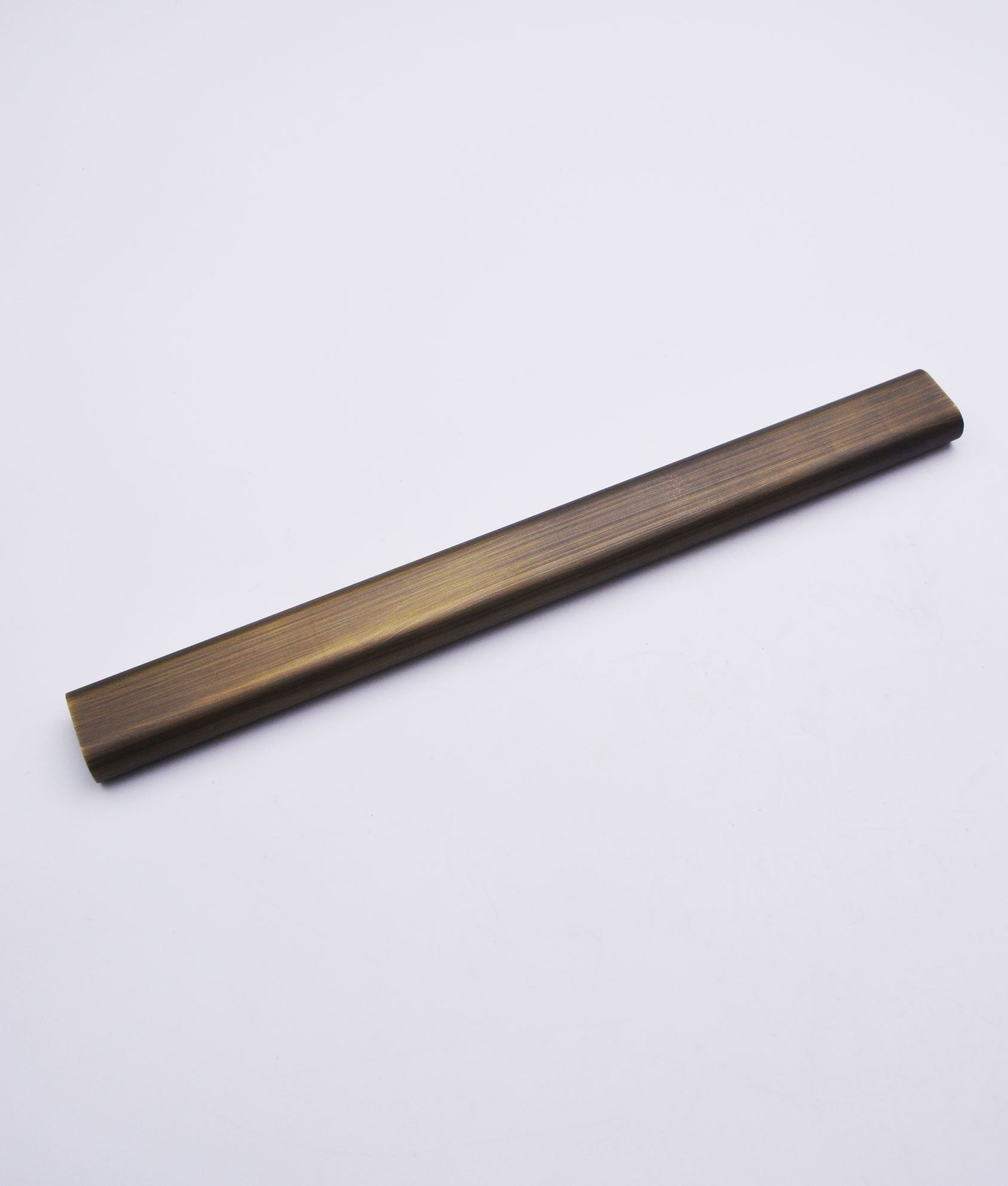 Solid Brass Oval Hanging Rail Tube, 2 Metre Length