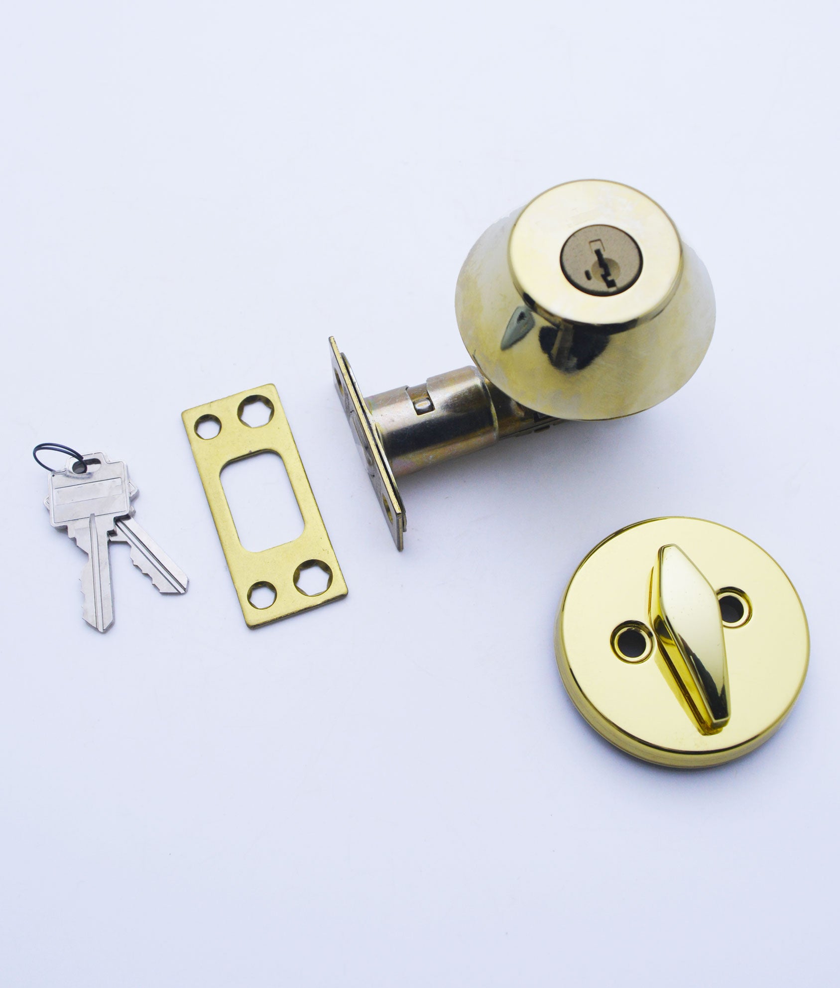 Deadbolt With Key & Turn PB