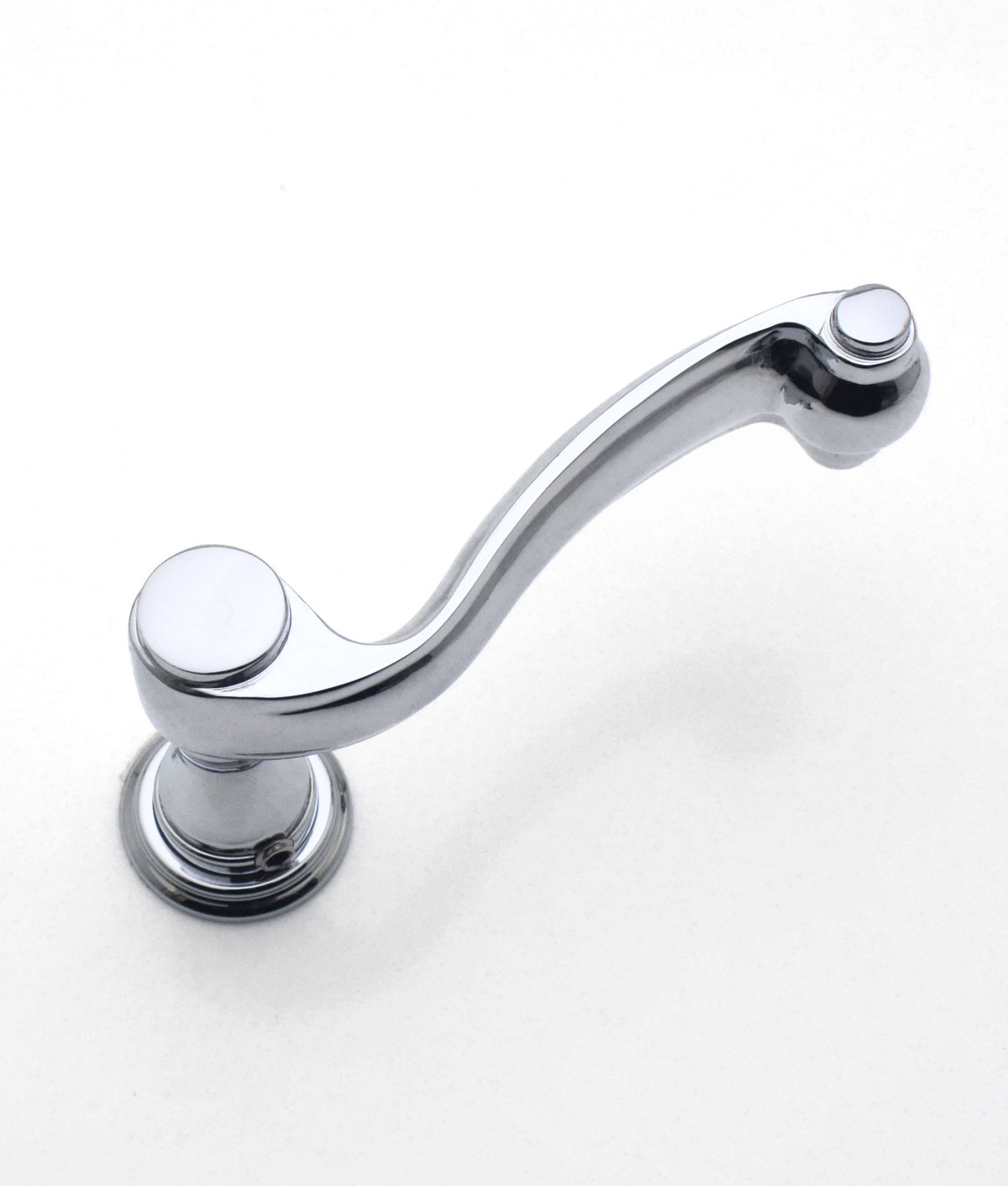 Atlas Lever Handle on Mini Rose | A&H Brass