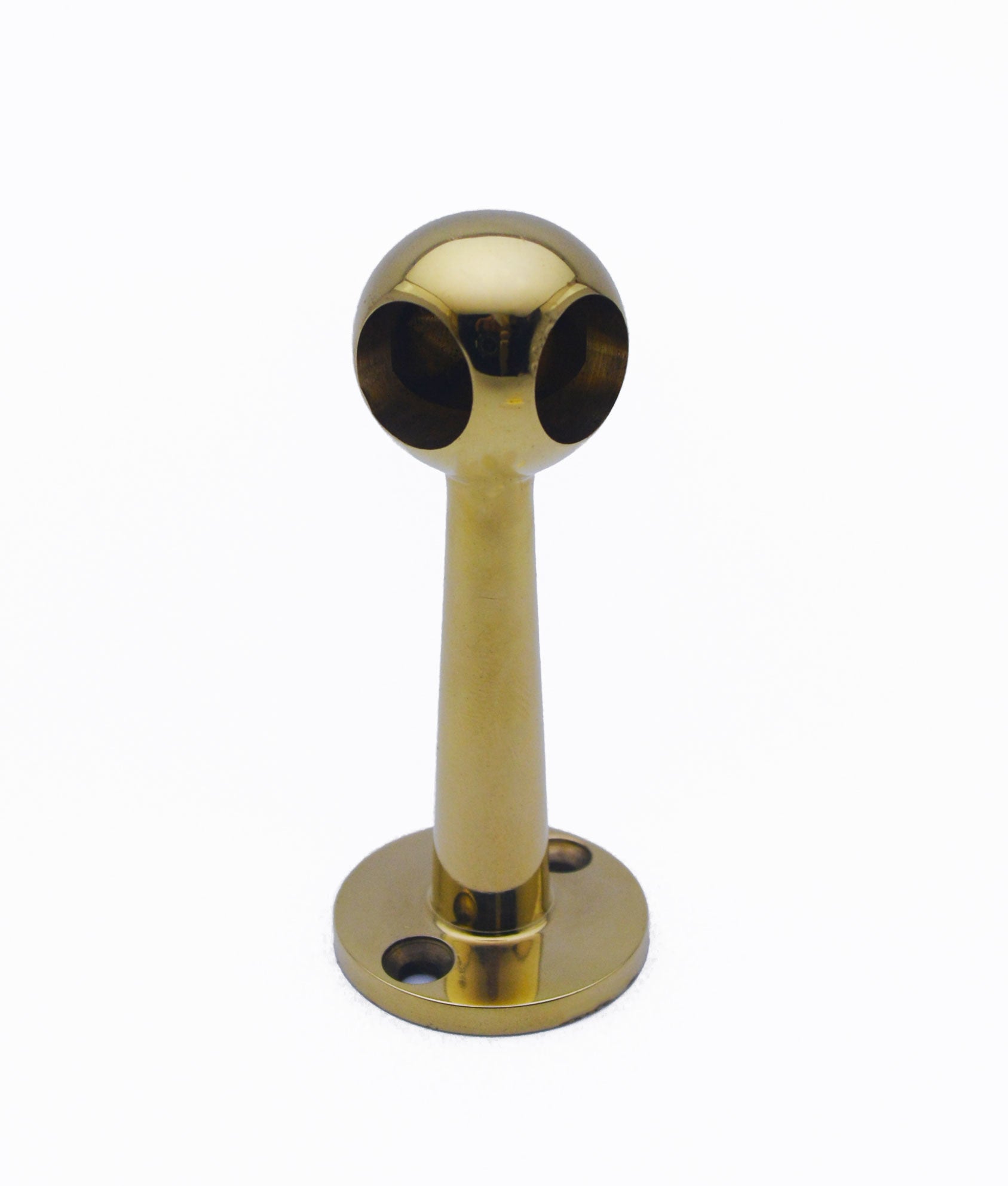 13mm Solid Brass Table Counter Rail Single Corner Bracket