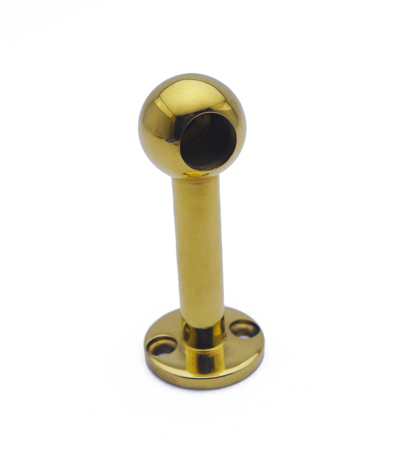 13mm Solid Brass Table Counter Rail Single End Bracket