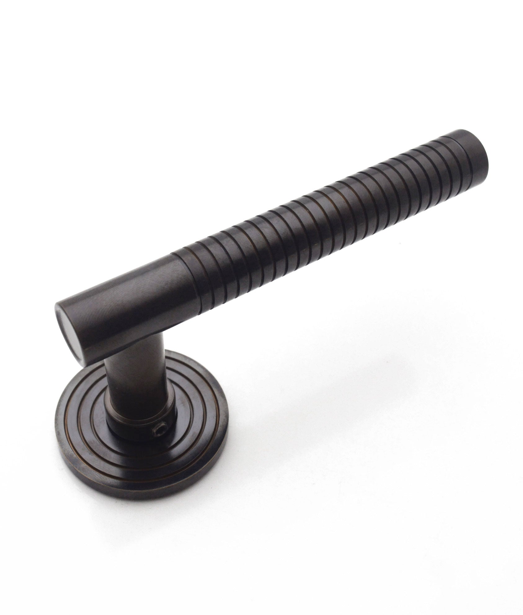 Grove Reeded Lever on Rose