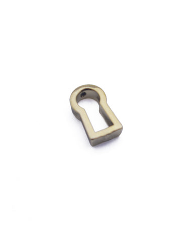 Inset Solid Brass Cabinet Key Escutcheon