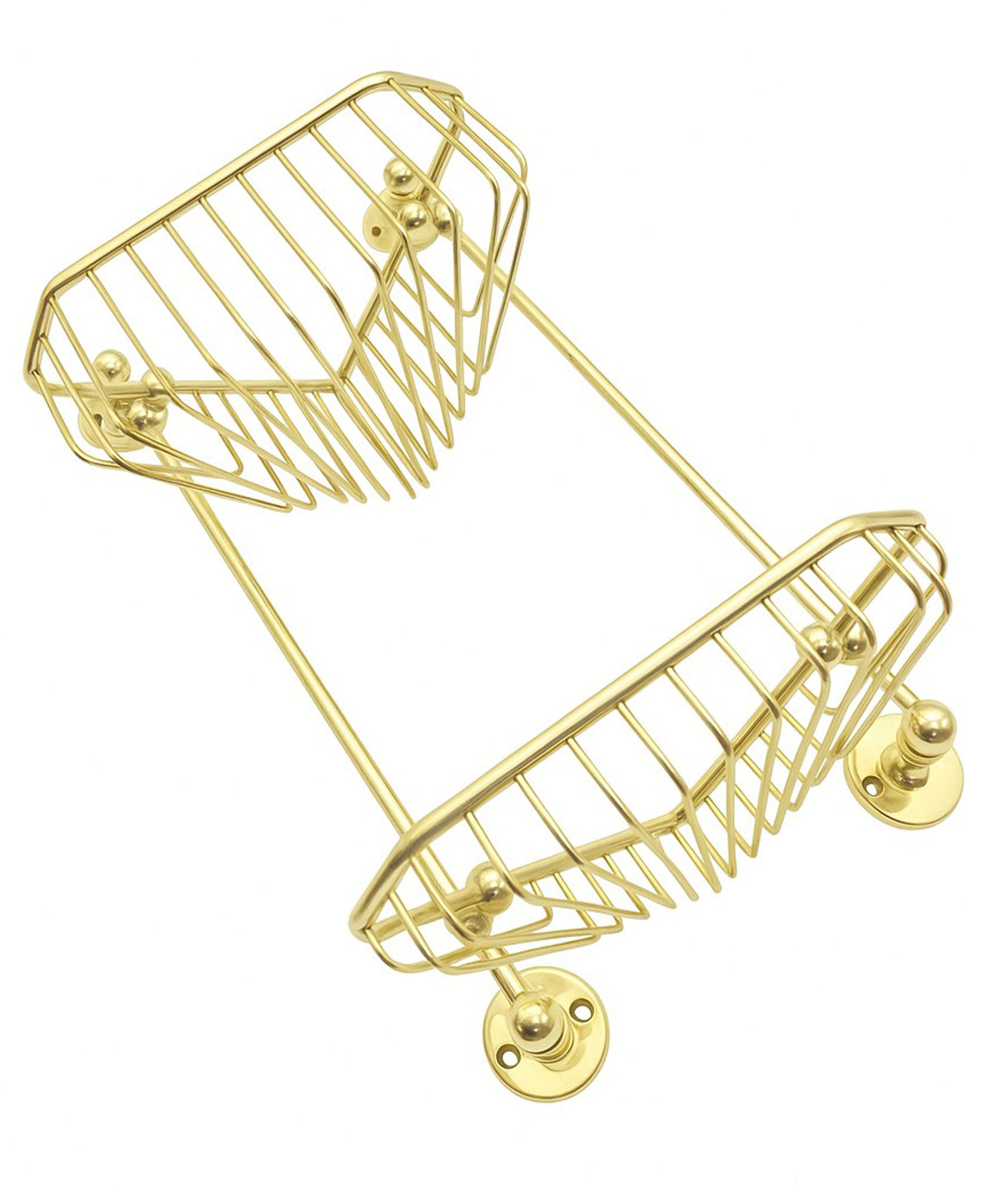 Templemore Two Tier Corner Shower Basket