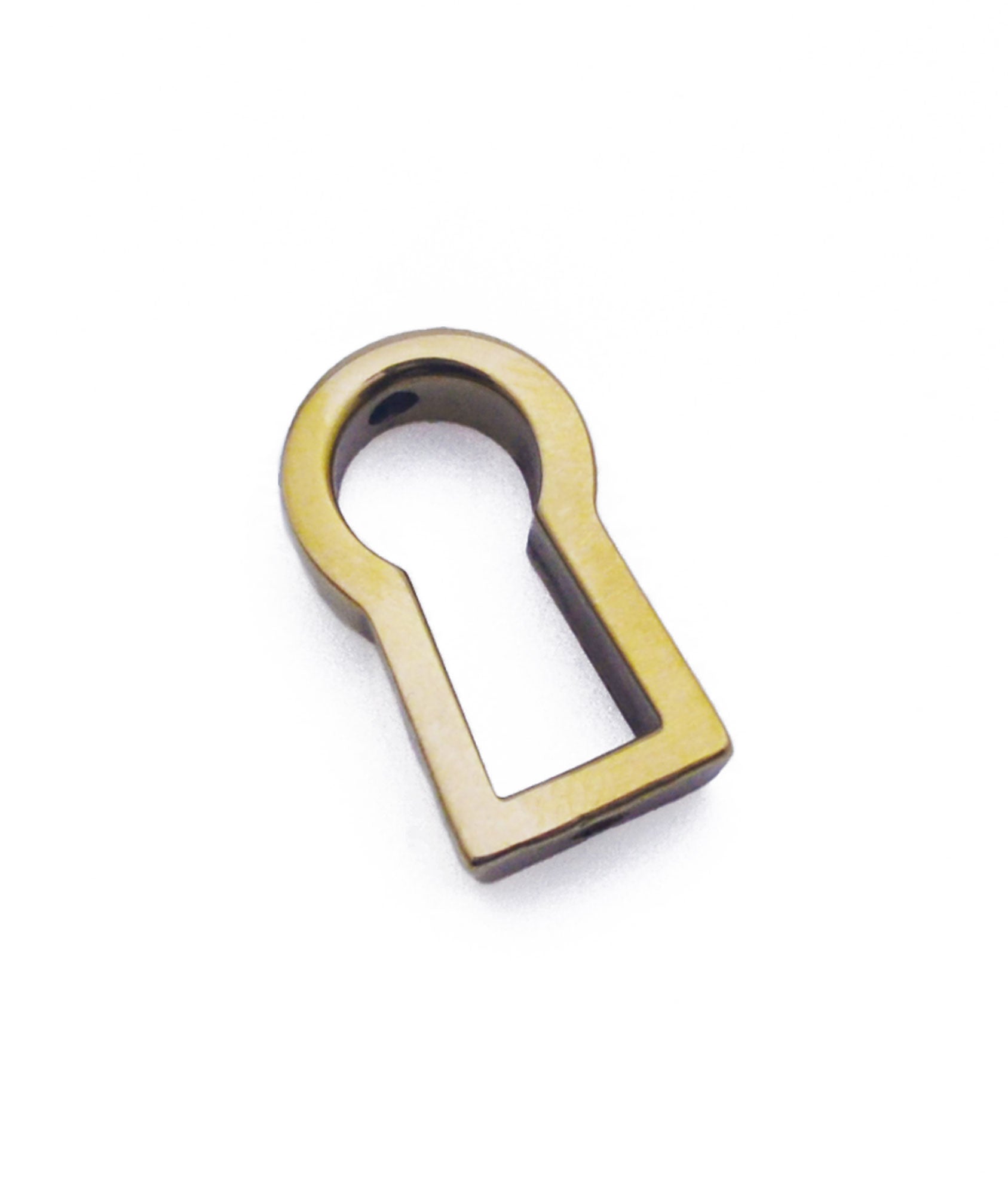 Inset Solid Brass Door Lock Key Escutcheon for 3 & 5 Lever Locks