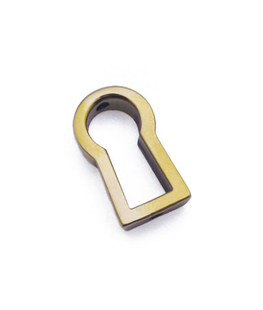 Inset Solid Brass Door Lock Key Escutcheon for 3 & 5 Lever Locks