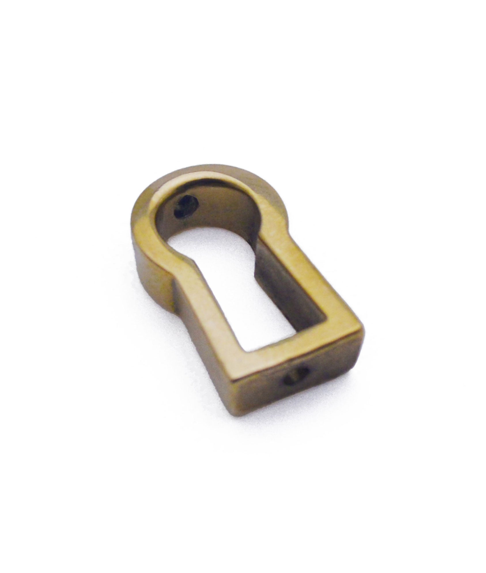 Inset Solid Brass Cabinet Key Escutcheon