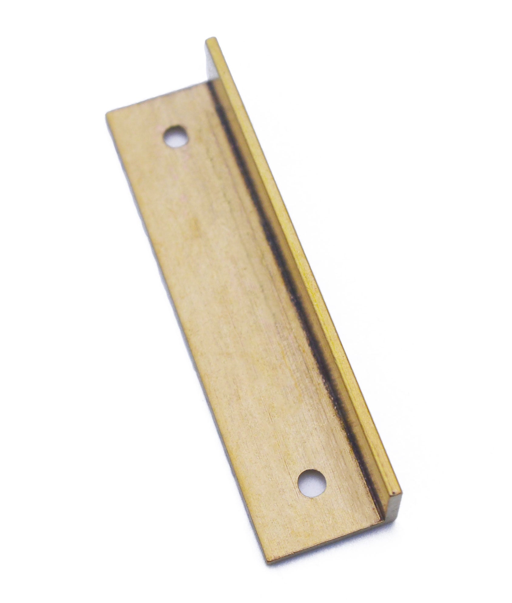 Angled Keep for Cupboard Locks Brass