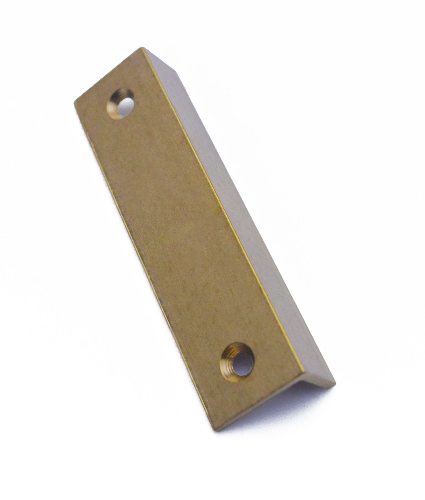 Angled Keep for Cupboard Locks Brass