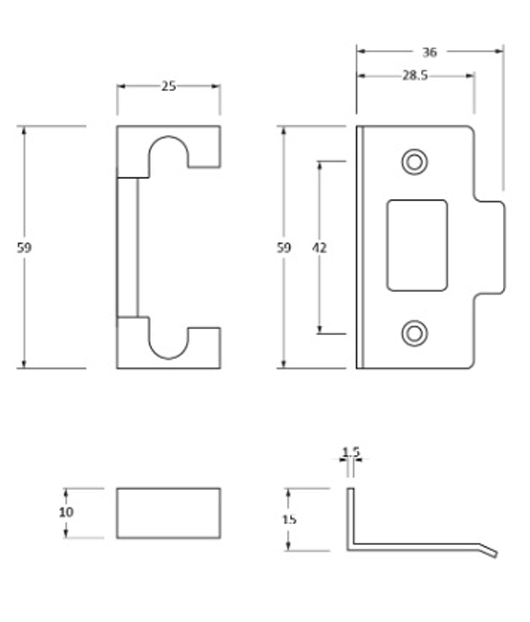 Rebate Kit for Medium Duty Tubular Mortice Latch