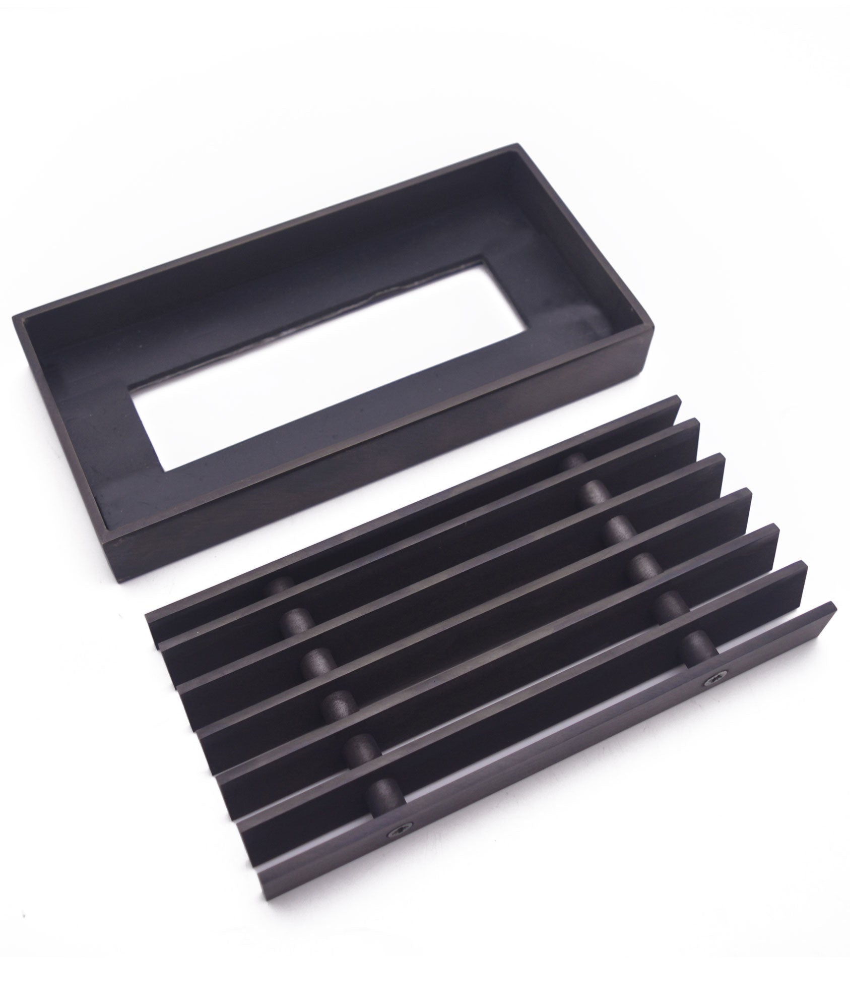 Solid Brass Framed 15° Deflection Removable Trench Heater Grille