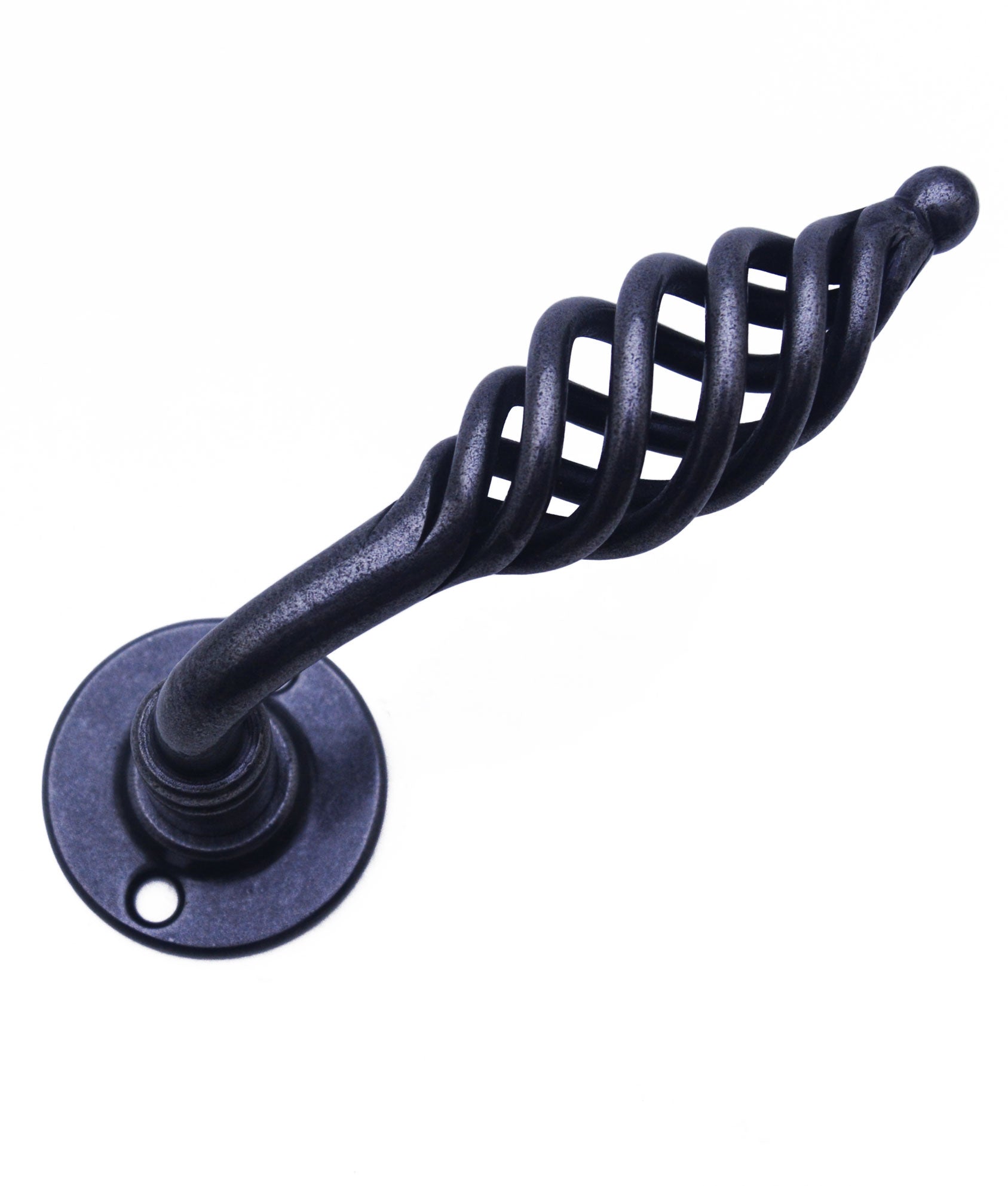 Cage Lever on Rose c/w New Round Back Plate (Patine)