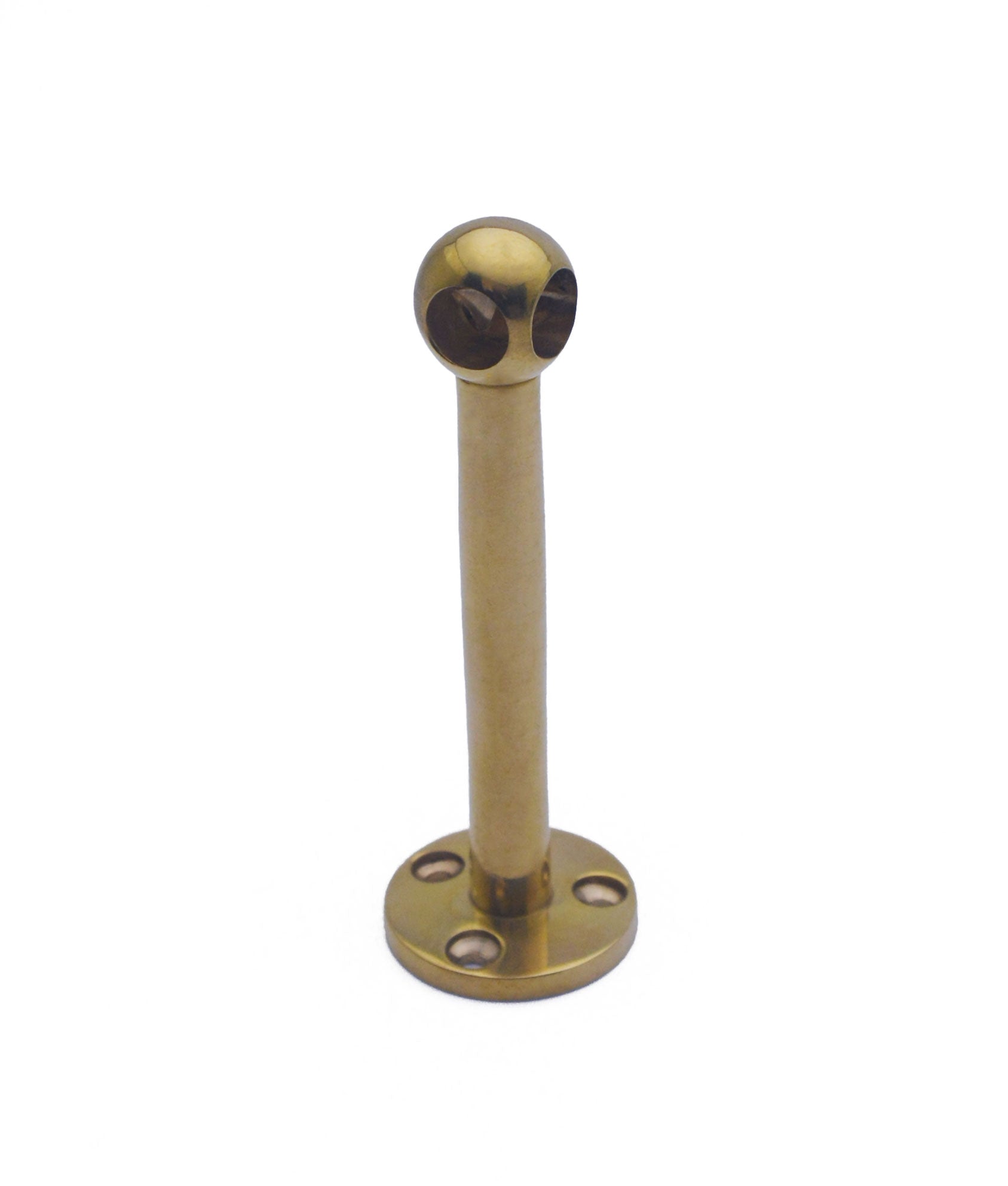 9mm Tall Solid Brass Fiddle Rail 90° Corner Bracket
