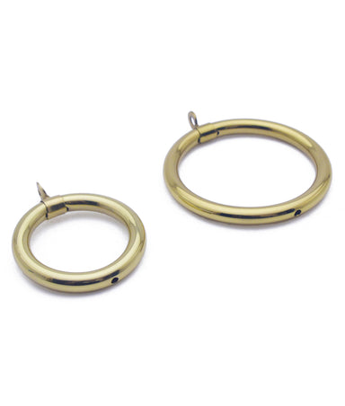 Solid Brass Hollow Curtain Ring 8mm Thick