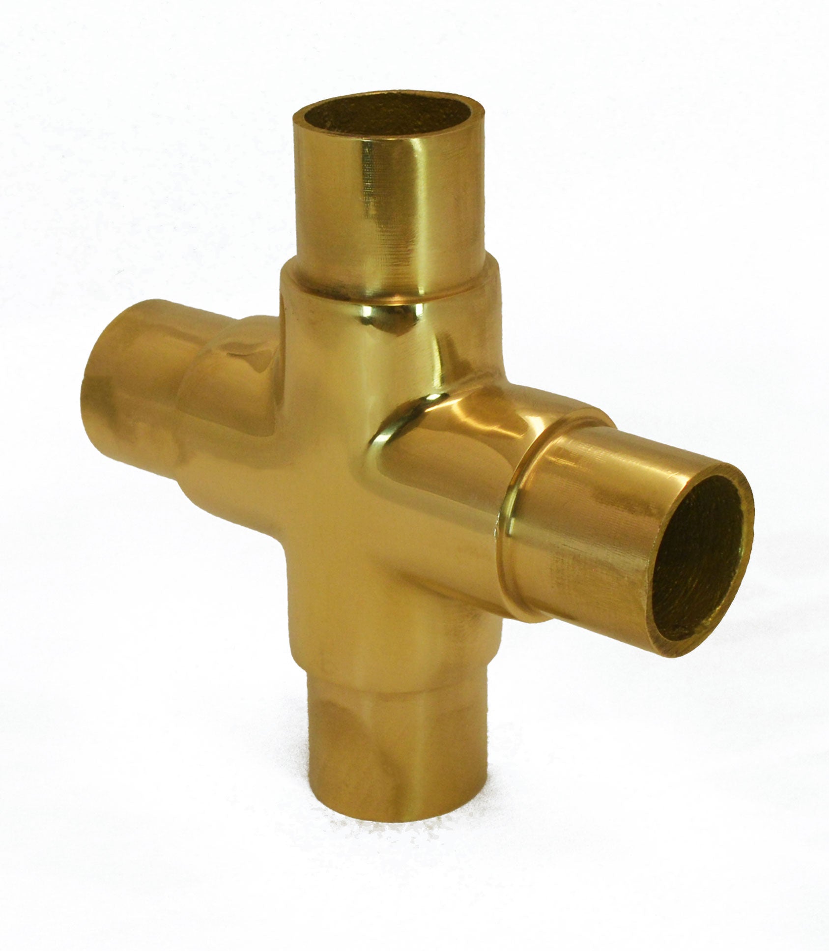 Solid Brass Flush Cross Outlet