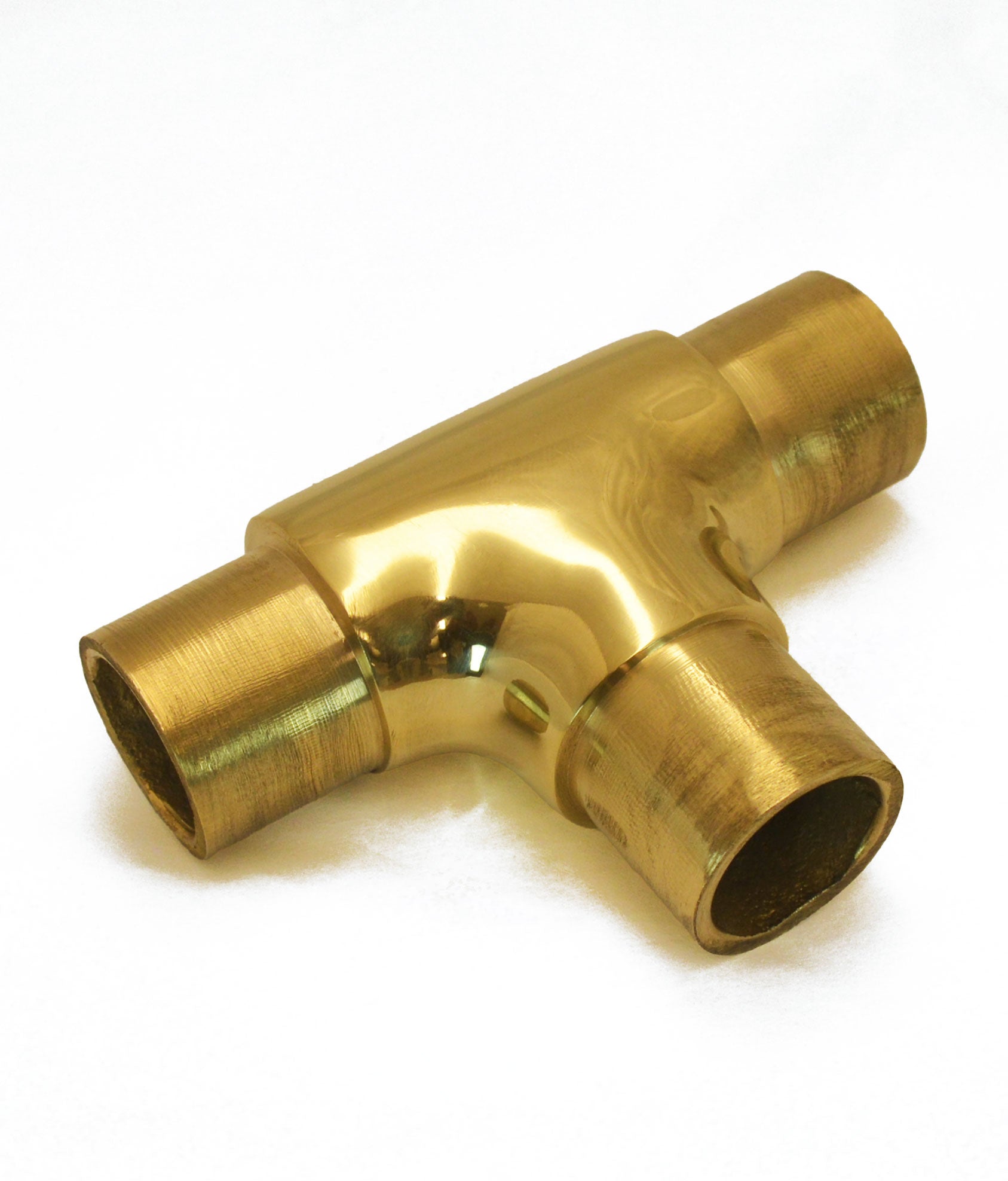 Solid Brass Flush Tee Outlet