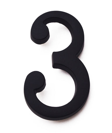 Liora Matt Black Pin Fix Numeral