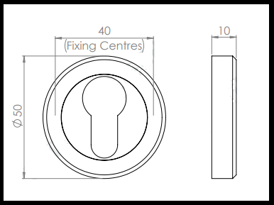 Euro Profile Escutcheon