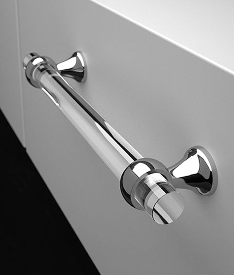 Gliette Crystal Cabinet Pull Handle (Clear), 12mm Bar