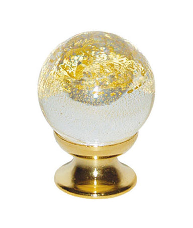 Murano Glass Cupboard Knob (Gold Leaf)