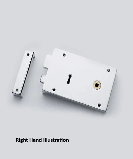 Lhs Vs Rhs Rim Lock Rim Lock, Heavy Pattern, 203mm x 110mm — A&H Brass