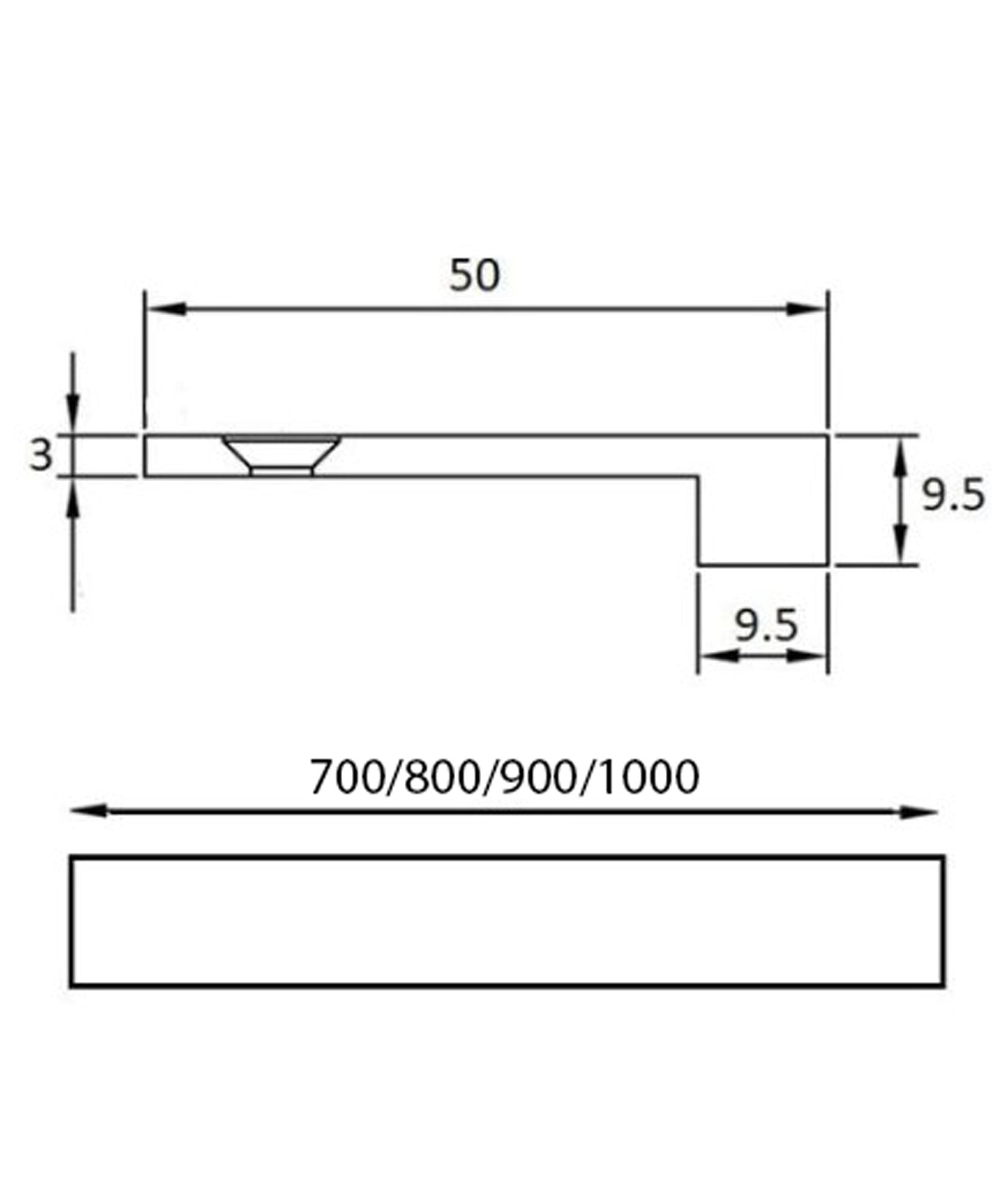 Squared Edge Cabinet Pull Handle