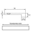 Squared Edge Cabinet Pull Handle