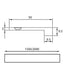 Squared Edge Cabinet Pull Handle