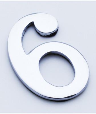 Self Adhesive Solid Metal Numeral 4 - 6