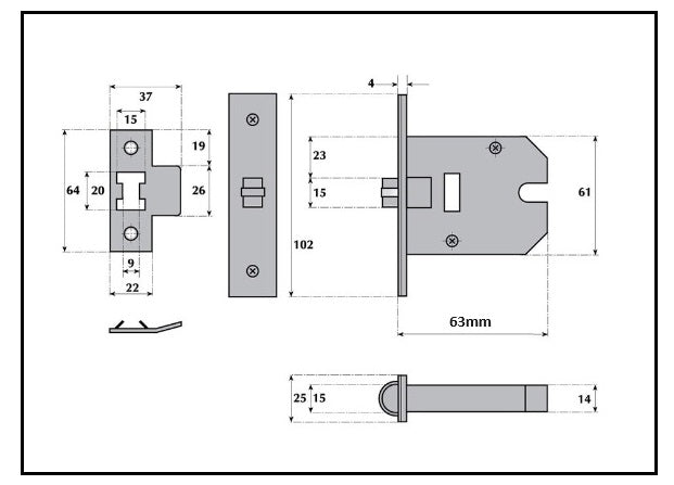 Roller Catch Heavy Duty