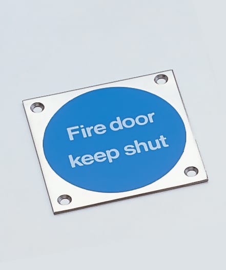Screen Printed Fire Door Keep Shut Sign