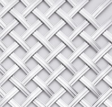 Reeded Woven Grille Diamond Pattern
