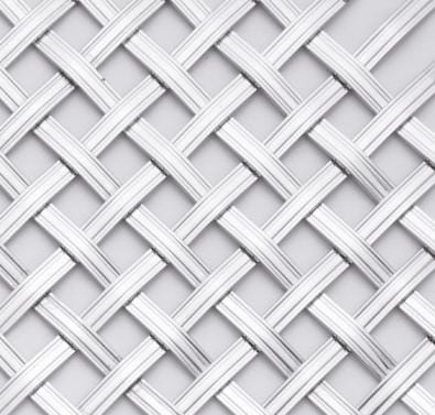 Reeded Woven Grille Diamond Pattern