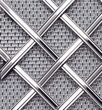 Reeded Woven Grille with Mesh, 3mm Width