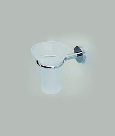 Mirage Glass Tumbler & Holder (Frosted)