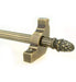 Solid Brass Royale End Reeded Stair Rod 12mm (Hollow Rod)