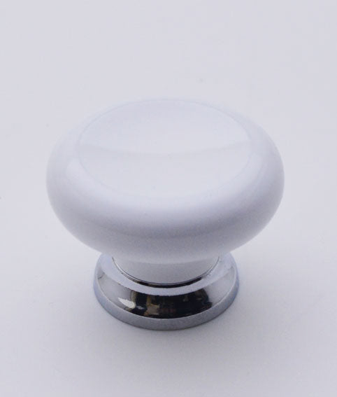 White Cupboard Knob