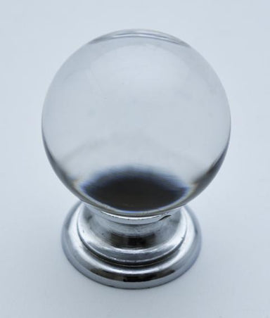 Glass Ball Cupboard Knob (Clear)