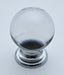 Glass Ball Cupboard Knob (Clear)