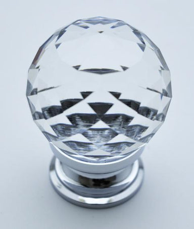 Crystal Ball Cut Cupboard Knob
